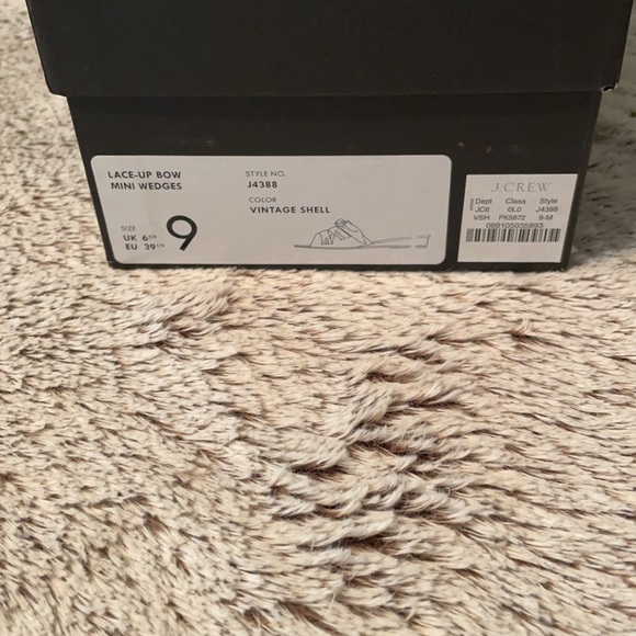J Crew lace up mini wedges - Picture 3 of 6